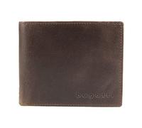 bugatti Volo Herren Leder Geldbörse Portemonnaie Wallet, Braun | 10 Kartenfächer, Münzfach, mit Klappe