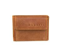 bugatti Volo Mini Leder Geldbörse Herren Portemonnaie Geschenkbox - Cognac