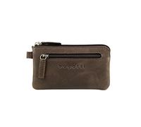 bugatti Volo Schlüsseleui Leder - Schlüsselmäppchen mit Münzfach + Schlüsselringen - in edler Geschenkbox - Braun