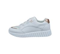 bugatti Damen Sandaletten, Frauen Sandalen,Sommersandalen,bequem,flach,Sommerschuhe,Freizeitschuhe,offene Schuhe,White/Metallics (2090),40 EU/EU UK
