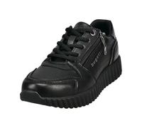 bugatti Woman Damen Low-Top Sneaker, Frauen Halbschuhe,Freizeit,sportlich,straßenschuhe,Strassenschuhe,Black/Metallics (1090),37 EU / 4.5 UK