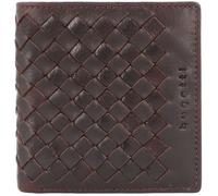 bugatti Woven Geldbörse Leder 11 cm dunkelbraun (496111-02)