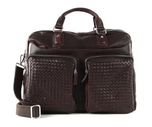 bugatti Woven Weekender Darkbrown