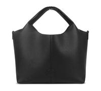 bugatti Zoe Damen Shopper, Bag-in-Bag Tasche aus Kunstleder, große Handtasche in schwarz