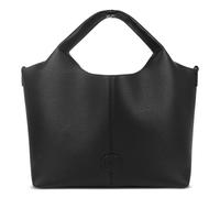 bugatti Zoe Damen Shopper, Bag-in-Bag Tasche aus Kunstleder, große Handtasche in schwarz