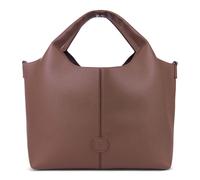 bugatti Zoe Damen Shopper, Bag-in-Bag Tasche aus Kunstleder, große Handtasche in rot-braun