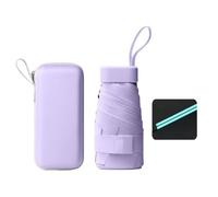 Buhdjfnke Mini Faltbarer UPF50+ Kleiner Sonnenschatten Tasche Regenwegs Zur Geldbörse mit Case -A