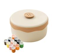 Buhygn Nähkästchen Set,Magnetische kompakte tragbare Box | Kleines Näh-Set,Für Hobbybastelaktivitäten Handarbeitsübungen Fertigkeitenentwicklung Kunsthandwerk Innenbereich Zuhause