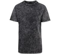 Build Your Brand - Acid Washed Tee Darkgrey White - Gr. - L