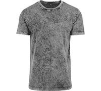 Build Your Brand Herren T-Shirt Acid Washed Grau/Schwarz XXL
