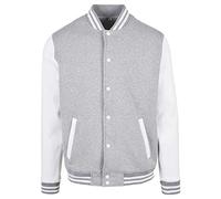 Build Your Brand Basic College Jacket in Gr. L in Grau