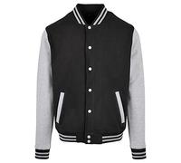 Build Your Brand College-Jacke Basic BB004 - Unisex, Schwarz, Gr. L
