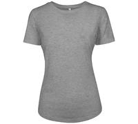 Build Your Brand Damen-T-Shirt Ladies Fit Tee Heather Grey Größe M