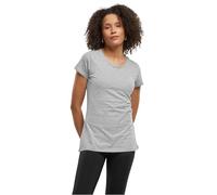 Build Your Brand Damen BB012-Ladies Basic Tee T-Shirt, Heather Grey, L