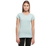 Build Your Brand Damen Basic Tee - Figurbetontes Baumwoll T-Shirt mit Rundhalsausschnitt & kurzen Ärmeln, ideal für Alltag, Freizeit & Veredelung,Oceanblue,XXL