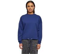 Build Your Brand Oversize Sweatshirt BY058 Damen mit fallenden Schultern Hell marineblau L