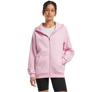 Build Your Brand Damen Sweatshirt BY290-ladies Fluffy mit Reißverschluss – Softpink – 4XL