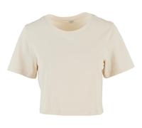 Build Your Brand Damen Crop-Top mit kurzen Ärmeln - Heller sand | M