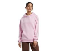 Build Your Brand Flauschiges Damen-Kapuzen-Sweatshirt Fluffy - Zartes rosa | L