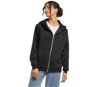 Build Your Brand Damen Fluffy Zip Hoody, gemütliche Kapuzenjacke im Relaxed Fit, Basic für Alltag und Freizeit