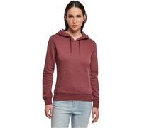 Build Your Brand Damen Ladies Organic Hoody Kapuzenpullover, Cherry, M