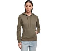 Build Your Brand Damen Ladies Organic Hoody Kapuzenpullover, Olive, M