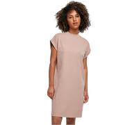 Build Your Brand Ladies Turtle Extended Shoulder Dress in Gr. XL in Rosa