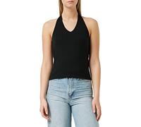 Build Your Brand Damen Ladies Neckholder T Shirt, Schwarz, XL EU