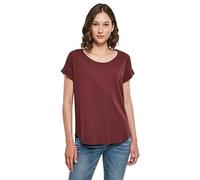 Build Your Brand Damen T-Shirt BY036 Long Slub Tee – locker, verlängerter Rücken – Cherry 4XL