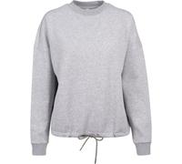 Build Your Brand Damen Oversize Sweatshirt mit fallenden Schultern - Grau meliert | M
