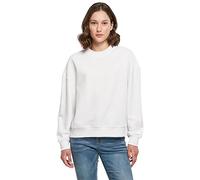 Build your Brand Damen BY212-Ladies Oversized Crewneck Sweatshirt, White, XXL