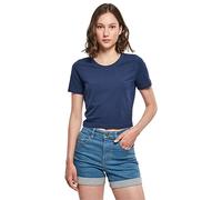 Build Your Brand Damen T-Shirt Ladies Cropped Tee lightnavy M