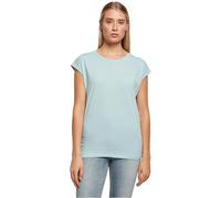 Build Your Brand Damen Ladies Extended Shoulder Tee T-Shirt, Ocean Blue, XS