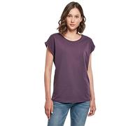 Build Your Brand Damen BY021-Ladies Extended Shoulder Tee T-Shirt, purplenight, M