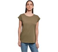 Build Your Brand Damen BY138-Ladies Organic Extended Shoulder Tee T-Shirt, Olive, XL