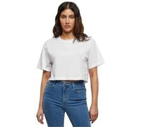 Build Your Brand Damen BY264-Ladies Short Oversized Tee T-Shirt, White, XL
