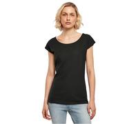 Build Your Brand Damen T-Shirt Ladies Wide Neck Tee, Farbe Black, Größe 5XL
