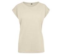 Build Your Brand Damen Extended Shoulder Tee T-Shirt BY021 white sand 4XL