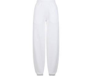 Build Your Brand Flauschige Damen-Jogginghose Fluffy - Weiß | 4XL