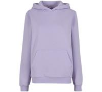 Build Your Brand Flauschiges Damen-Kapuzen-Sweatshirt Fluffy - Flieder | XL