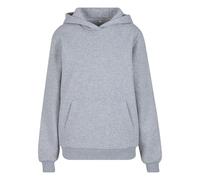 Build Your Brand Flauschiges Damen-Kapuzen-Sweatshirt Fluffy - Grau meliert | 2XL