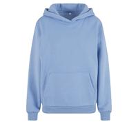 Build Your Brand Flauschiges Damen-Kapuzen-Sweatshirt Fluffy - Hellblau | XL