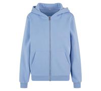 Build Your Brand Flauschiges Damen-Sweatshirt mit Reißverschluss Fluffy - Hellblau | 5XL