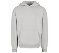Build Your Brand Flauschiges Herren-Kapuzen-Sweatshirt Fluffy - Heller Asphalt | XL