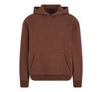 Build Your Brand Flauschiges Herren-Kapuzen-Sweatshirt Fluffy - Schokolade | XL