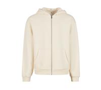 Build Your Brand Flauschiges Herren-Sweatshirt mit Reißverschluss Fluffy - Heller sand | M