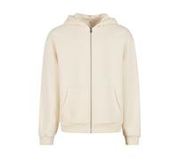 Build Your Brand Flauschiges Herren-Sweatshirt mit Reißverschluss Fluffy - Heller sand | XL