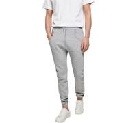 Build Your Brand Herren Heavy Deep Crotch Sweatpants, Grau (Heather Grey), L