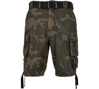 Build Your Brand Herren B2001-savage Vintage Cargo Shorts, Dunkeltarn, 5XL EU