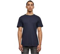 Build Your Brand Herren T-Shirt BB010 Basic – Baumwolle, Regular-Fit, Rundhals – Navy 5XL